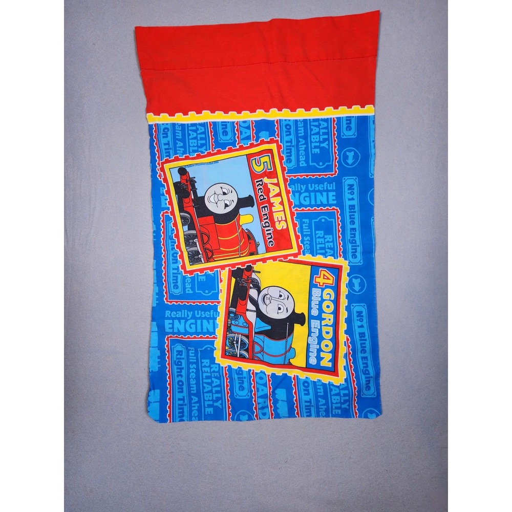 Vintage Thomas and Friends Pillowcase Thomas Percy James Gordon Blue Red Train